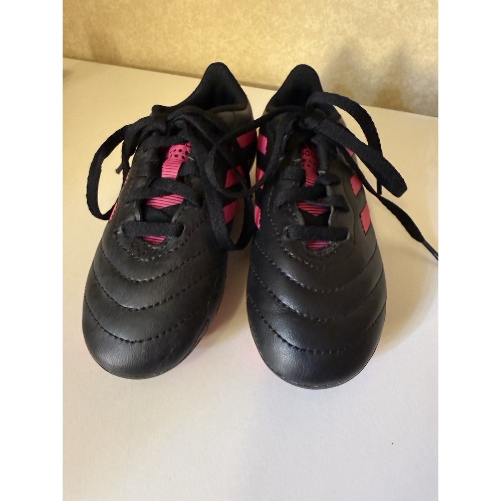 adidas Youth Soccer Cleats Black Pink 10K US Size Soccer Footwear for Youth - Picture 2 of 8